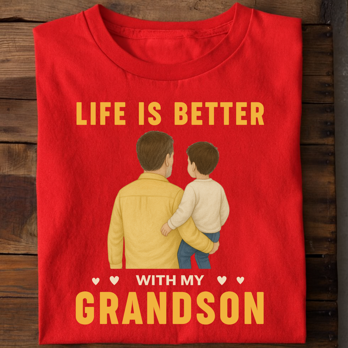 LIFE IS BETTER WITH MY GRANDFATHER (GRANDSON) CLASSIC T-SHIRT