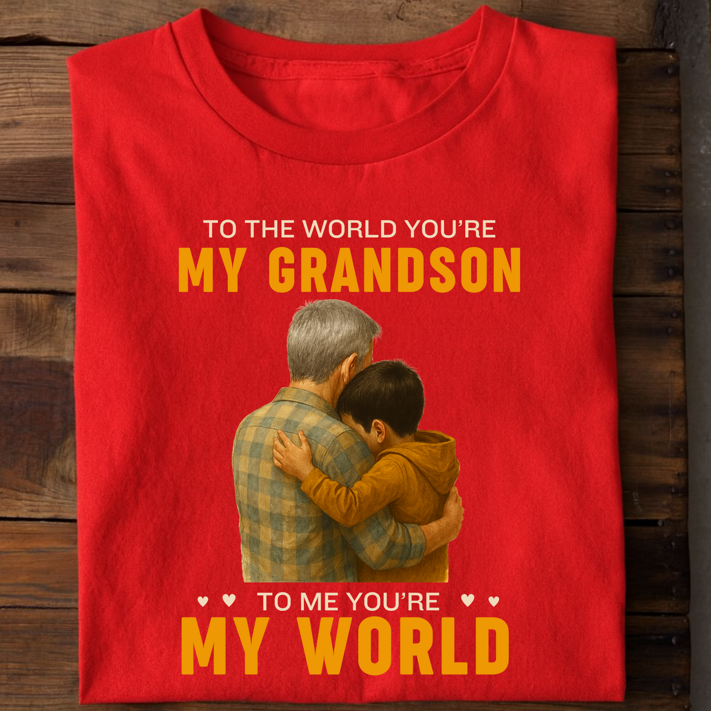 TO THE WORLD YOU ARE MY GRANDSON BUT TO ME YOU ARE MY WORLD CLASSIC T-SHIRT