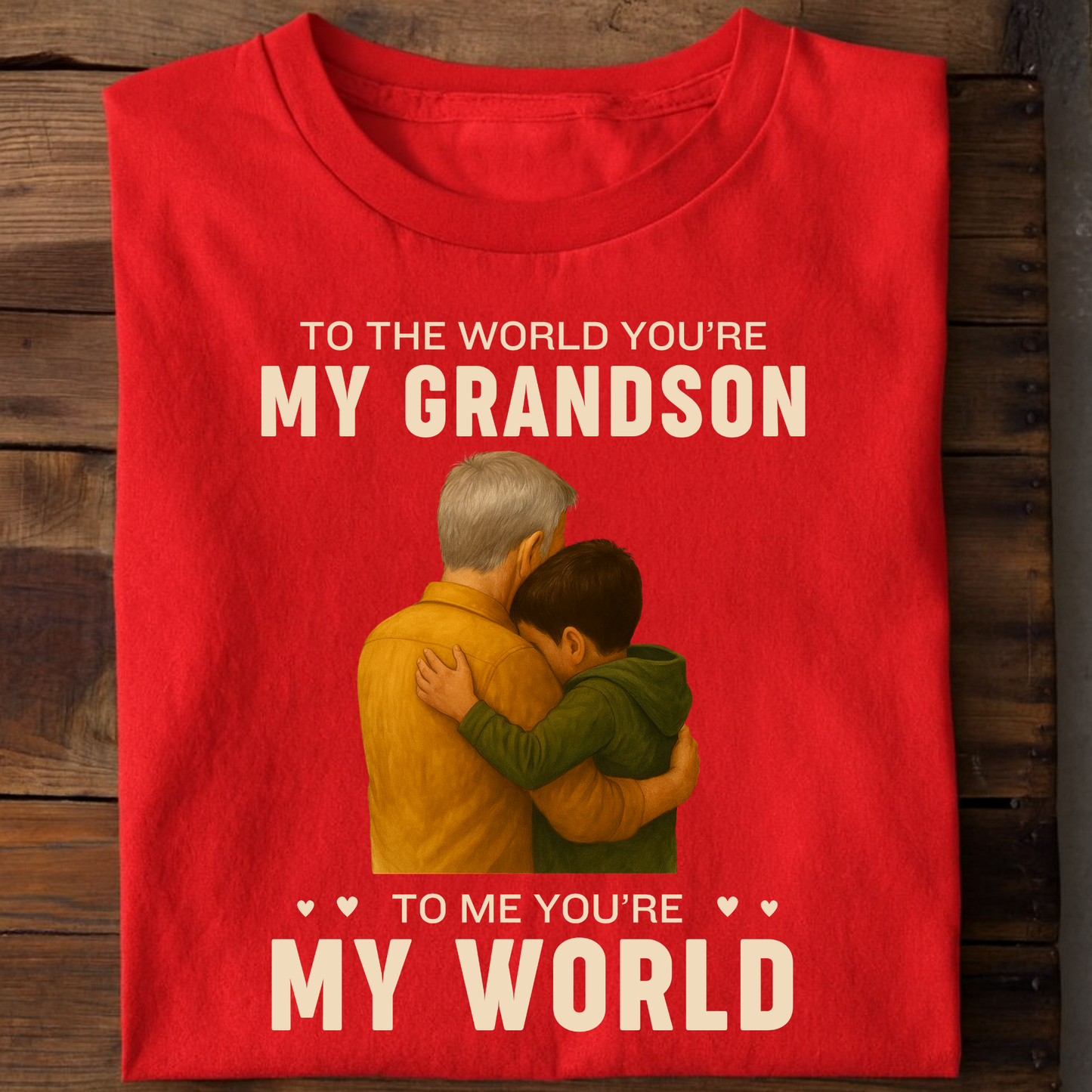 MY WORLD, MY GRANDSON CLASSIC T-SHIRT