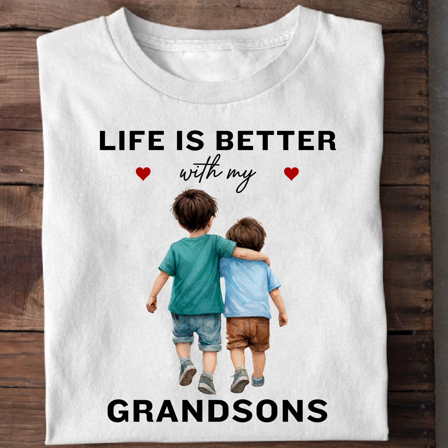 LIFE IS BETTER WITH MY GRANDSONS CLASSIC T-SHIRT