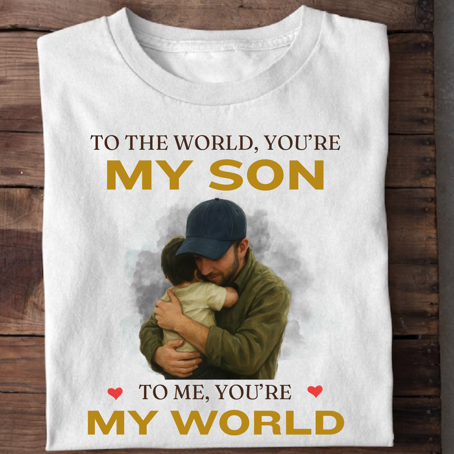 MY WORLD, MY SON (FATHER) CLASSIC T-SHIRT