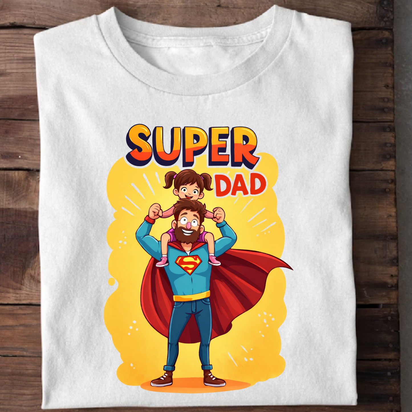 SUPER DAD (FATHER-DAUGHTER) CLASSIC T-SHIRT