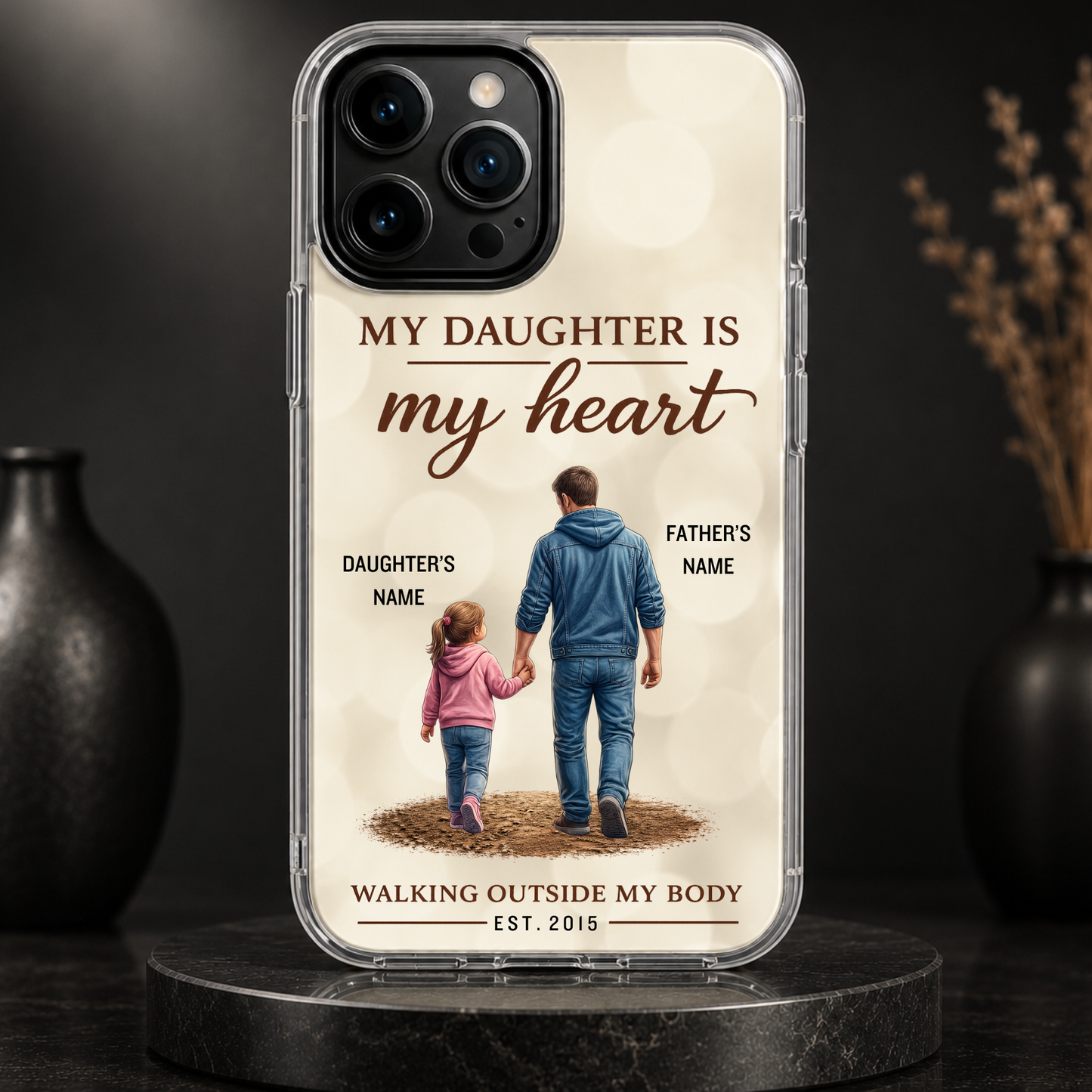 MY DAUGHTER IS MY HEART-IPHONE HARD CASE