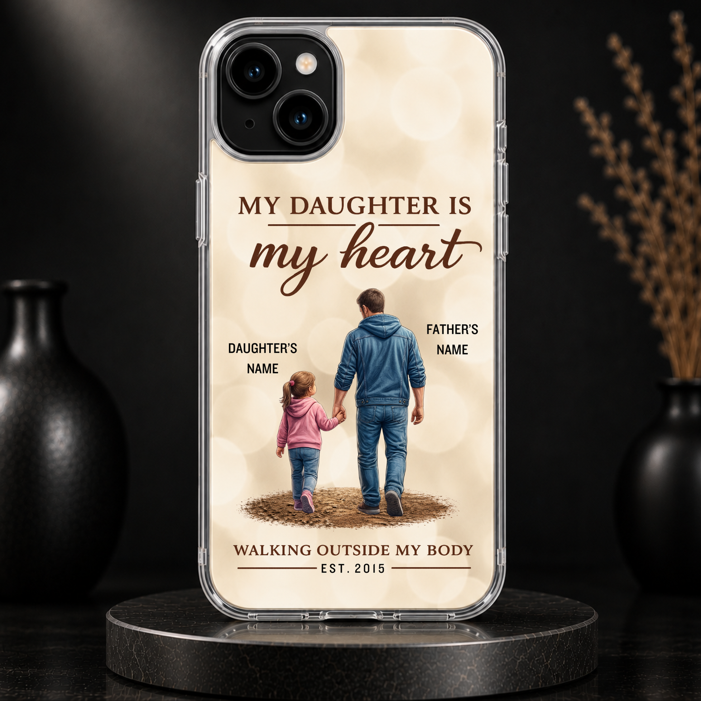 MY DAUGHTER IS MY HEART-IPHONE HARD CASE